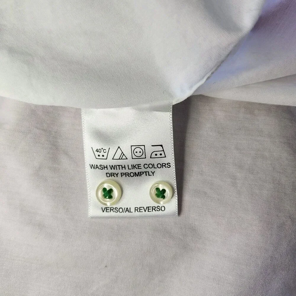 Tommy Hilfiger White Button Shirt Mens XL Vintage 2006 Long Sleeve Cotton Y2K - Picture 9 of 12